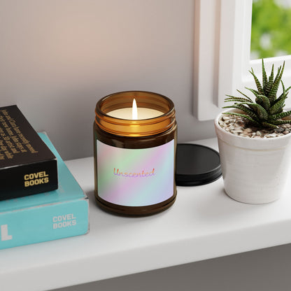 Un-Scented Soy Candle (Multi-Size, Amber Jar)