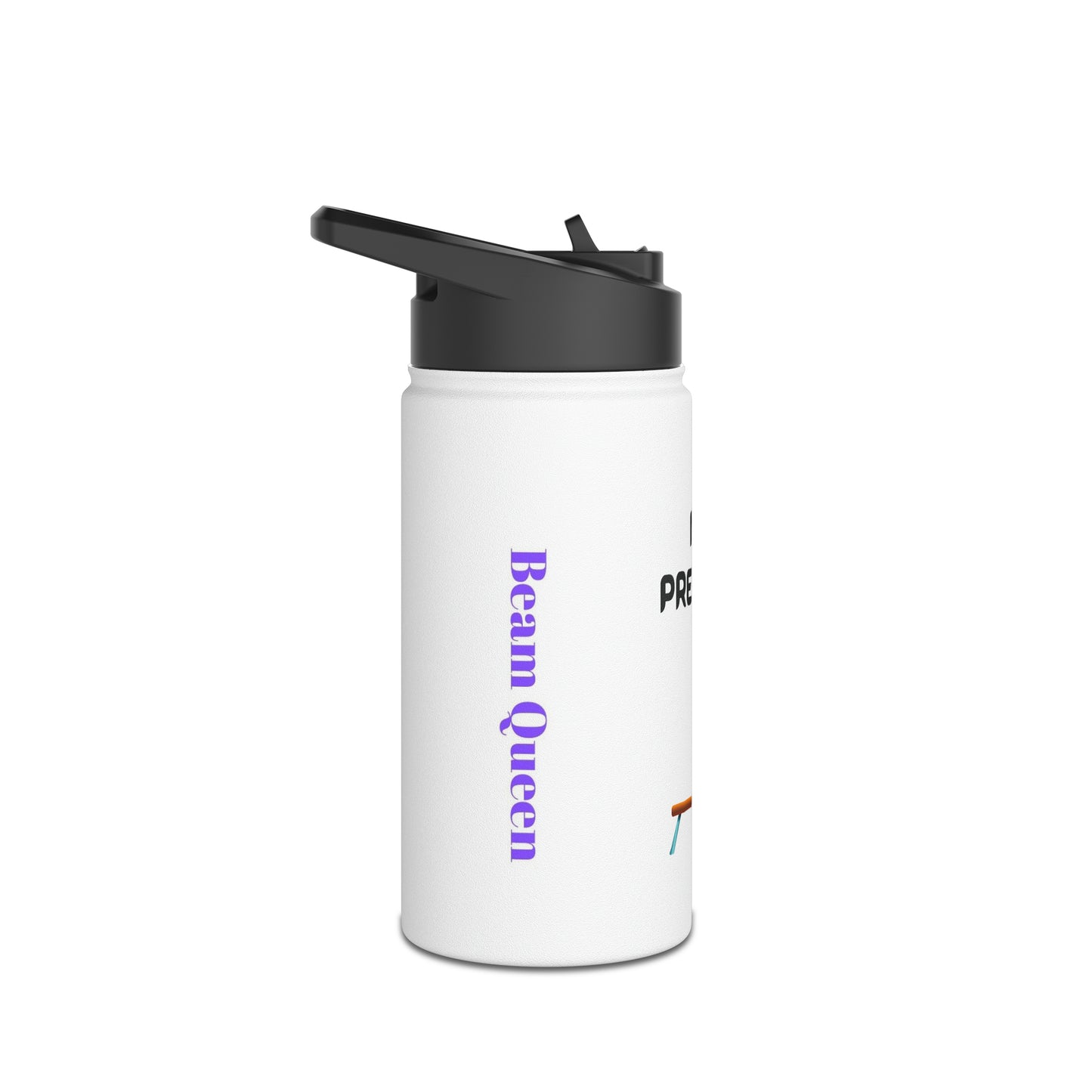 No Pressure (Beam Queen) Stainless Steel Water Bottle, Standard Lid