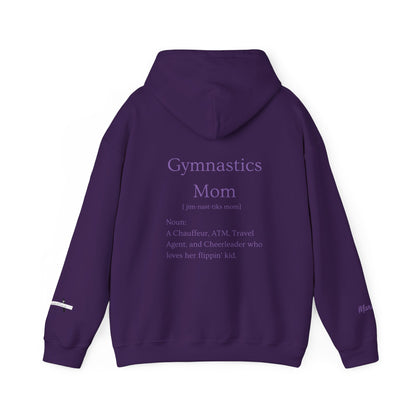 Gymnastics Mom Hoodie (Personalized Name on Sleeve)— Proud Supporter Sweatshirt