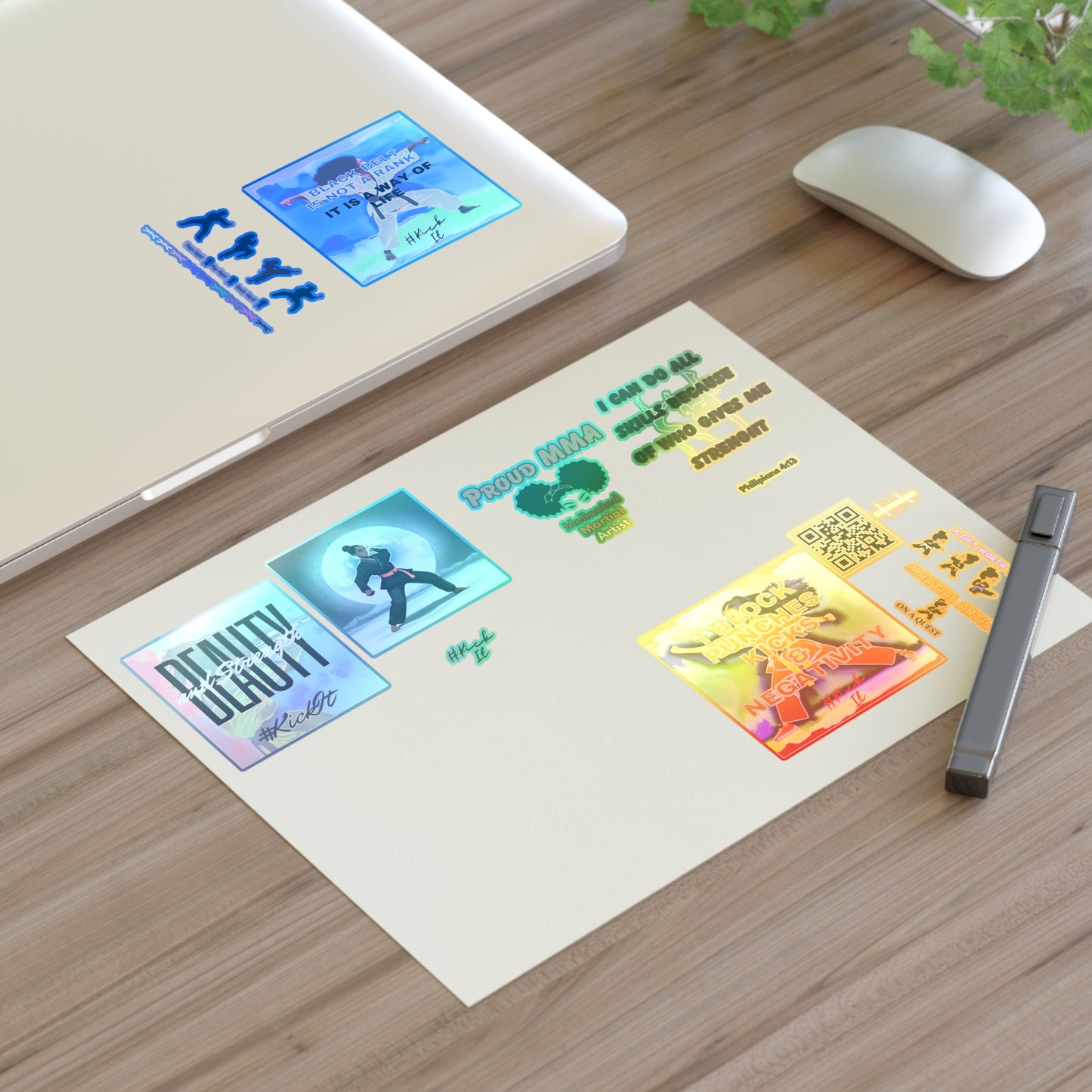E & A Karate Sticker Sheets