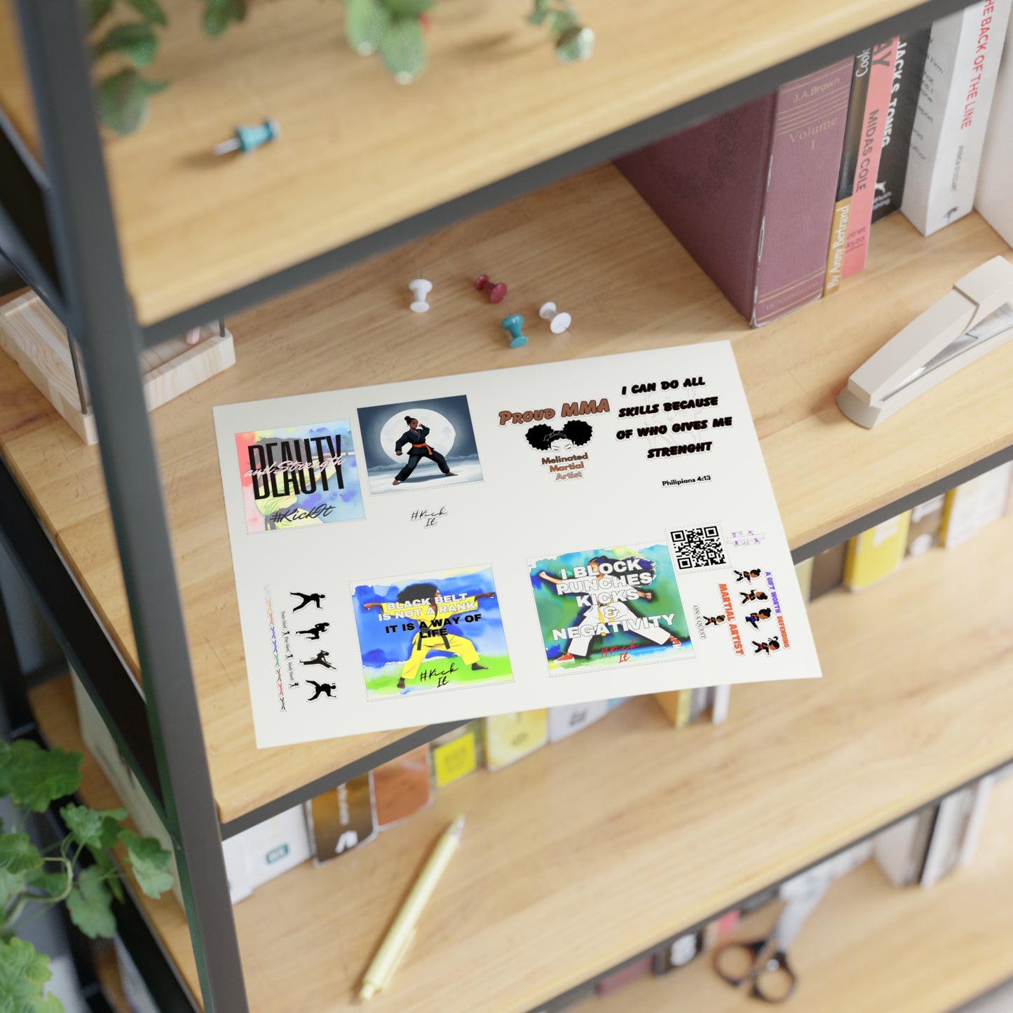 E & A Karate Sticker Sheets