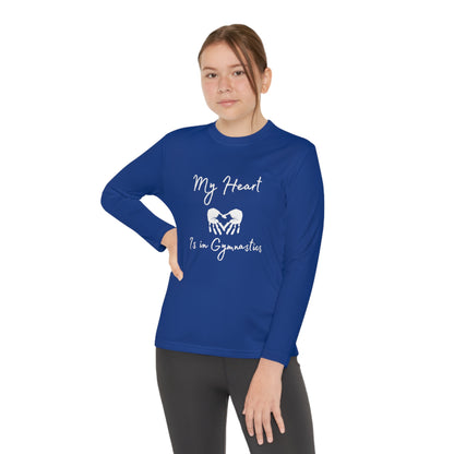 Heart in Gymnastics Youth Long Sleeve Competitor Tee