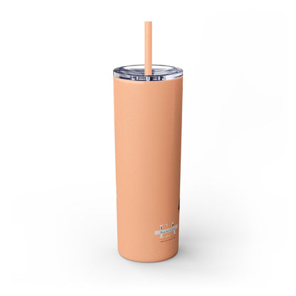 Anti-Bullying Skinny Tumbler with Straw, 20oz