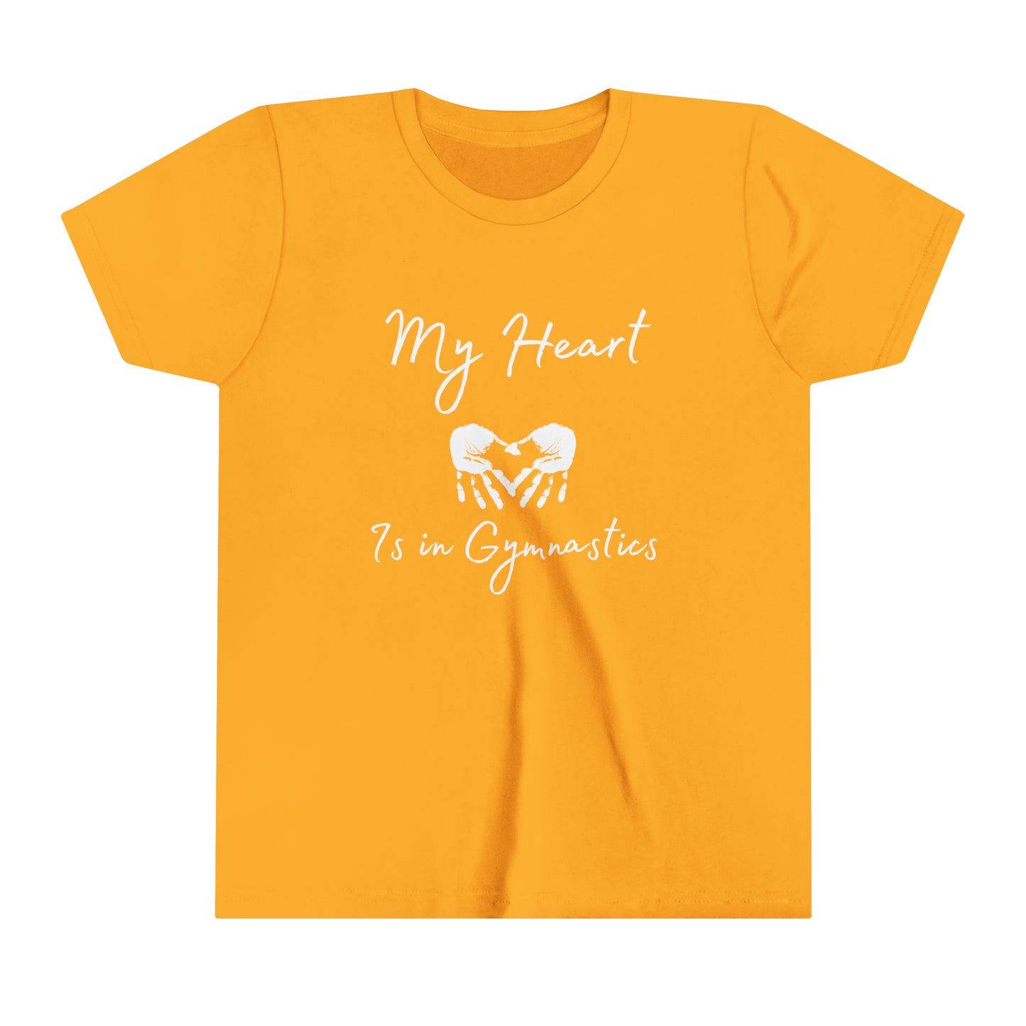 Youth Gymnastics in My Heart Short Sleeve Tee