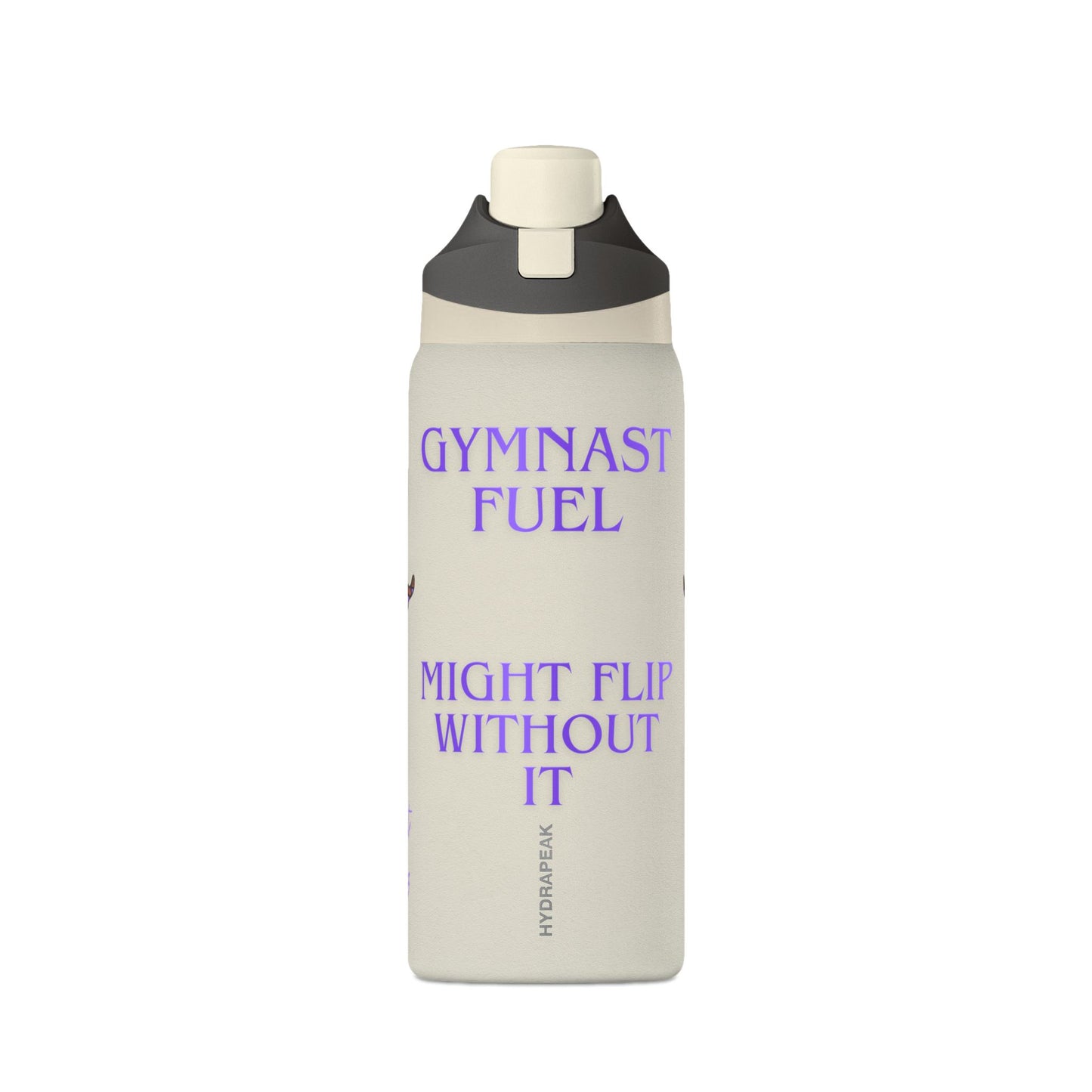 Gymnast Fuel 32oz Insulated Personalized Water Bottle — “Might Flip Without It”- Summer 2026
