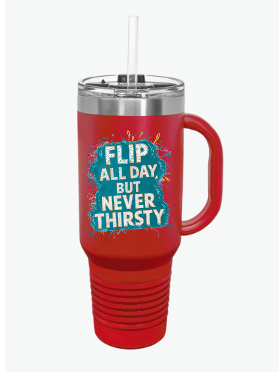 Flip All Day Gymnasts Insulated Travel Mug, 40oz