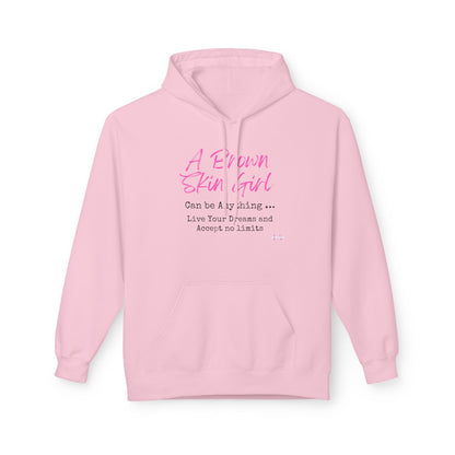 Brown Skin Girl Can Be Anything Heavy Blend Hooded Sweatshirt