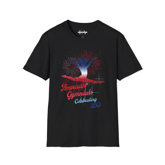 Softstyle T-Shirt — American Gymnast Celebrating 250 (Patriotic)