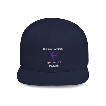 Dadicated Gymnastics Dad Flat Bill Snapback