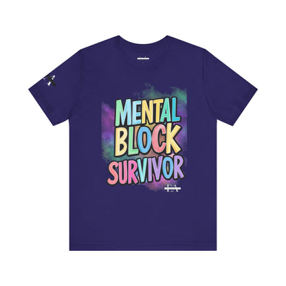 Mental Block Survivor Adult/Teen T-Shirt