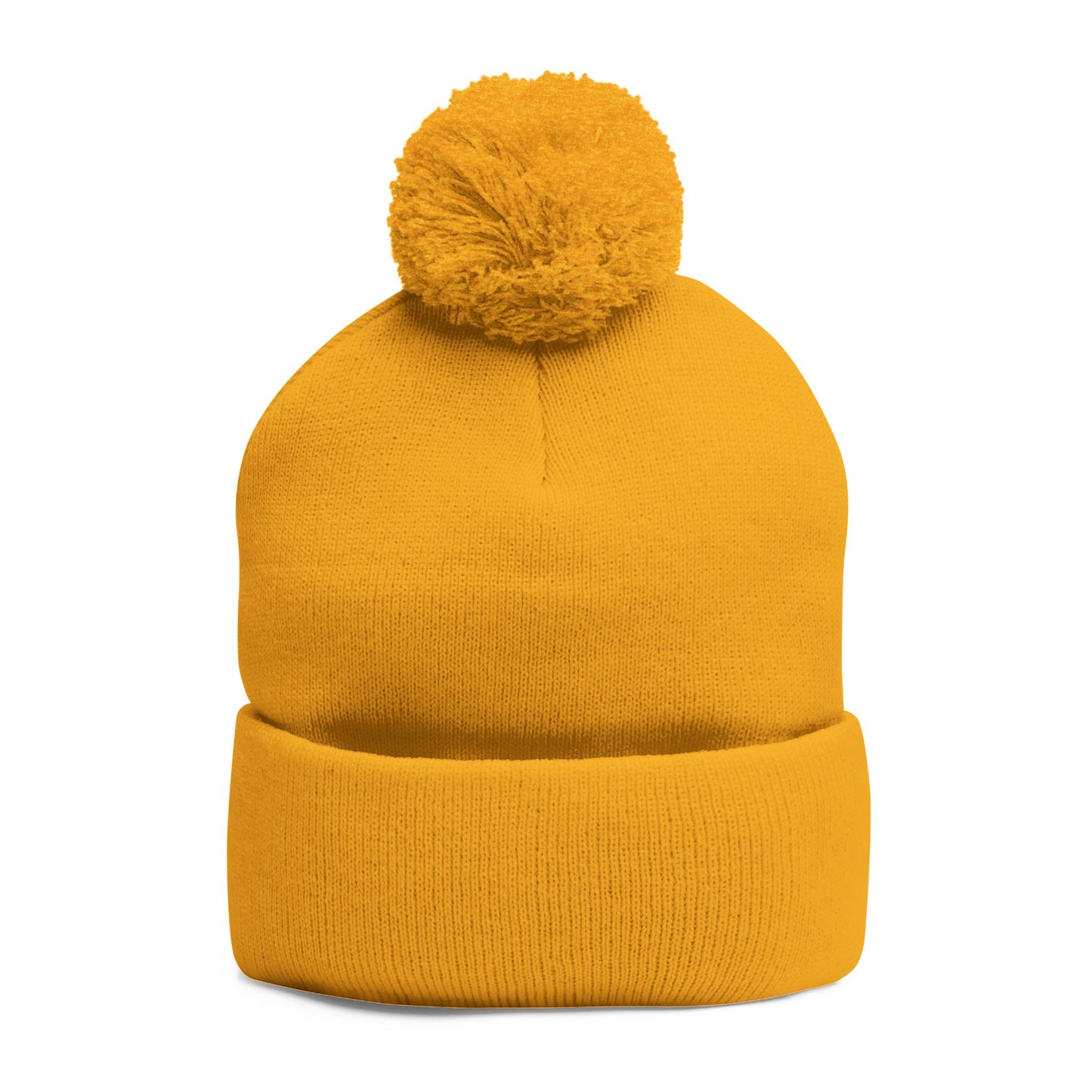 Gymnast Embroidered (Personalized) Pom-Pom Knit Beanie – Warm Cuffed Winter Hat for Gymnasts & Fans