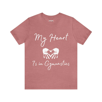 My Heart Gymnastics Unisex Jersey Short Sleeve Tee