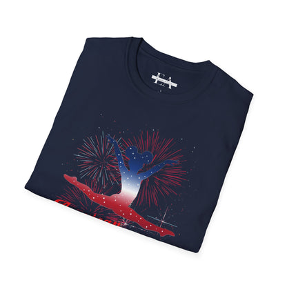 Softstyle T-Shirt — American Gymnast Celebrating 250 (Patriotic)