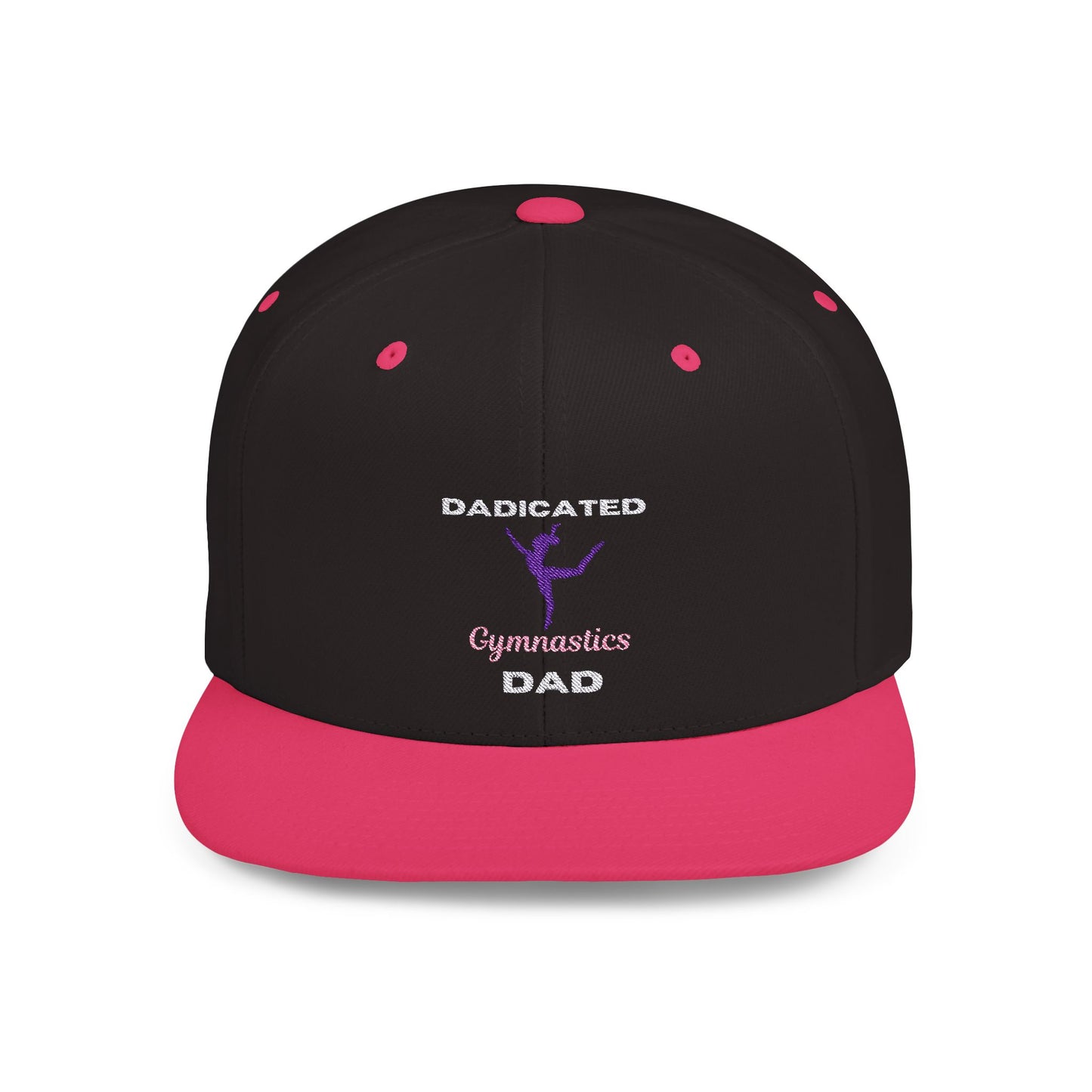 Dadicated Gymnastics Dad Flat Bill Snapback
