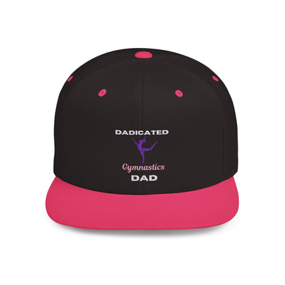 Dadicated Gymnastics Dad Flat Bill Snapback