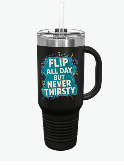 Flip All Day Gymnasts Insulated Travel Mug, 40oz